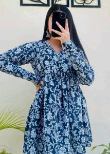 Floral Print Kurti Peplum style