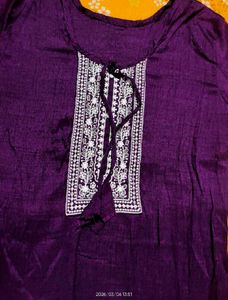 Elegant Blue Embroidered Kurta
