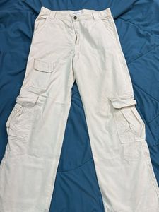 Beige Cargo Pants