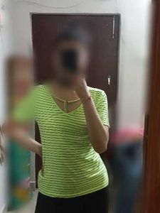Striped V-Neck T-Shirt