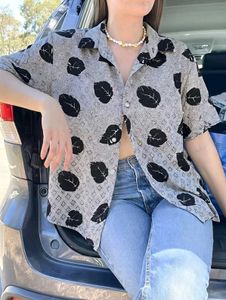 New with tag Leaf Print Button-Up Shirt