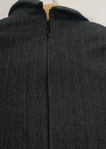Classic Black Pinstripe Dress