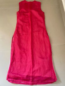 Bright Pink Floral Kurta Set