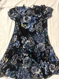Elegant Floral Print Midi Dress