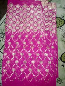 New Bridal Soft Georgette Pink Saree