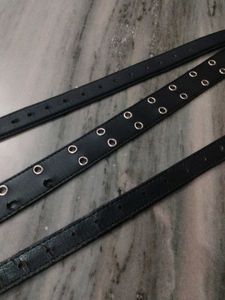 Diesel Black Leather Belt