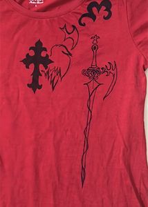 Graphic Print Red T-Shirt