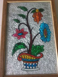 Vibrant Framed Floral Artwork