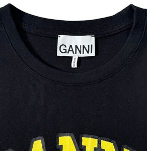 Ganni distressed logo t shirt