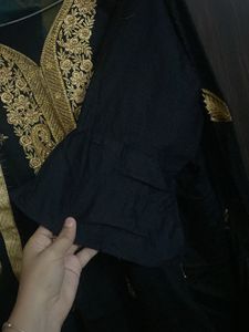 Black &amp; Gold Embroidered Suit