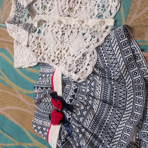 price drop skirt with  top