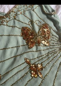 Y2K embellished butterfly camisole top