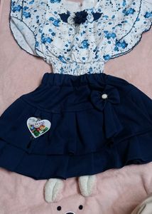 Skirt And Top For Baby Girl