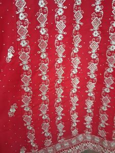 Red Embroidered Kurta Set with Palazzo
