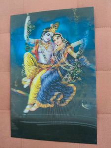 Radha Krishna Religious Art Print