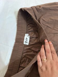 Comfortable Brown Wide-Leg Pants