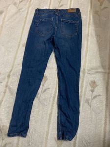 Vero Moda Blue Skinny Fit Denim Jeans | Size Small