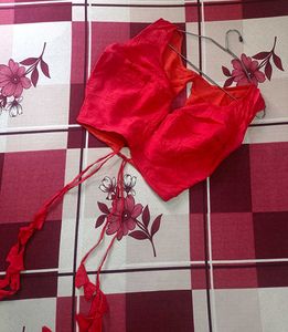 Vibrant Red Blouse