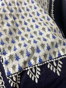 New Unused Cotton Kurta With Embroidery