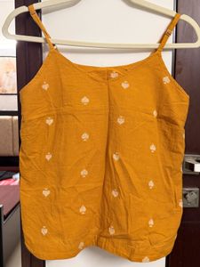 Cute Yellow Spaghetti Strap Top💛✨