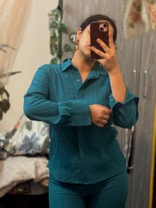 Teal Textured Co-ord
