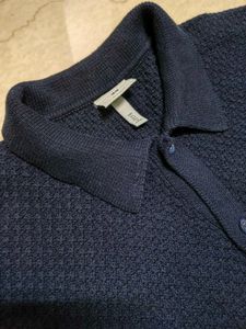 H&amp;M Textured Knit Polo Shirt