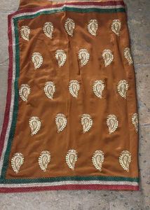 Brown Shimmery Saree