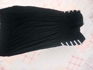 Y2k PADDED BLACK DRESS
