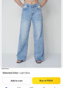 Light Wash Wide Leg Jeans