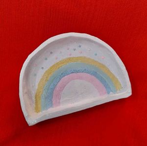Handmade Rainbow Trinket Dish