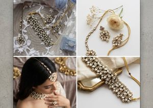 Elegant Pearl &amp; Crystal Jewellery Set