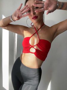 I. Red sexy crop top