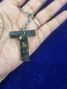 Alphabet "T" Keychain