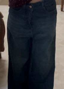 Wide Leg Denim Jeans