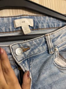 15 H&amp;M Light Wash Wide Leg Jeans