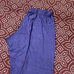 Purple Embroidered Kurta with pant