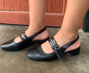Classic Black Double Strap Mary Janes
