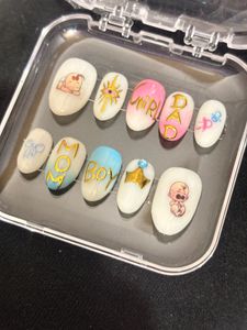 Cute Baby Shower Press-On Nails