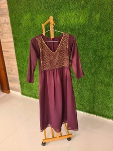Party Wear Kurta With Bead Work