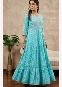 Beautiful Teal Ethnic kurta