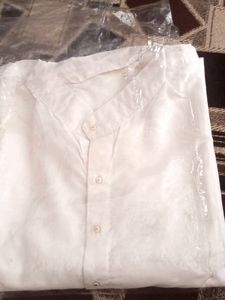 White Pure Cotton Kurta M Size