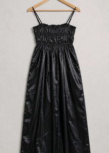 Sleek Black Maxi Dress