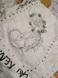 Unique Graphic Denim Jacket