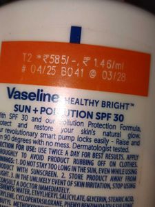 Vaseline Healthy Bright Sun+Pollution SPF30