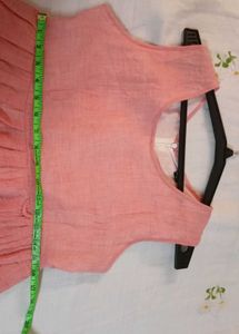 Pink Sleeveless Midi Dress