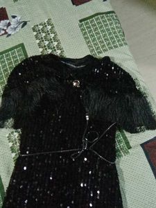 Sparkling Black Sequin Dress