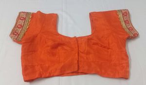 Heavy Beautiful Orange Saree