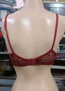 Elegant Red Lace Bra Set