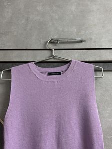 Chic Lavender Knit Sleeveless Top