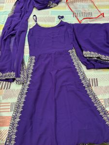 Elegant Purple Kurta Set with Dupatta